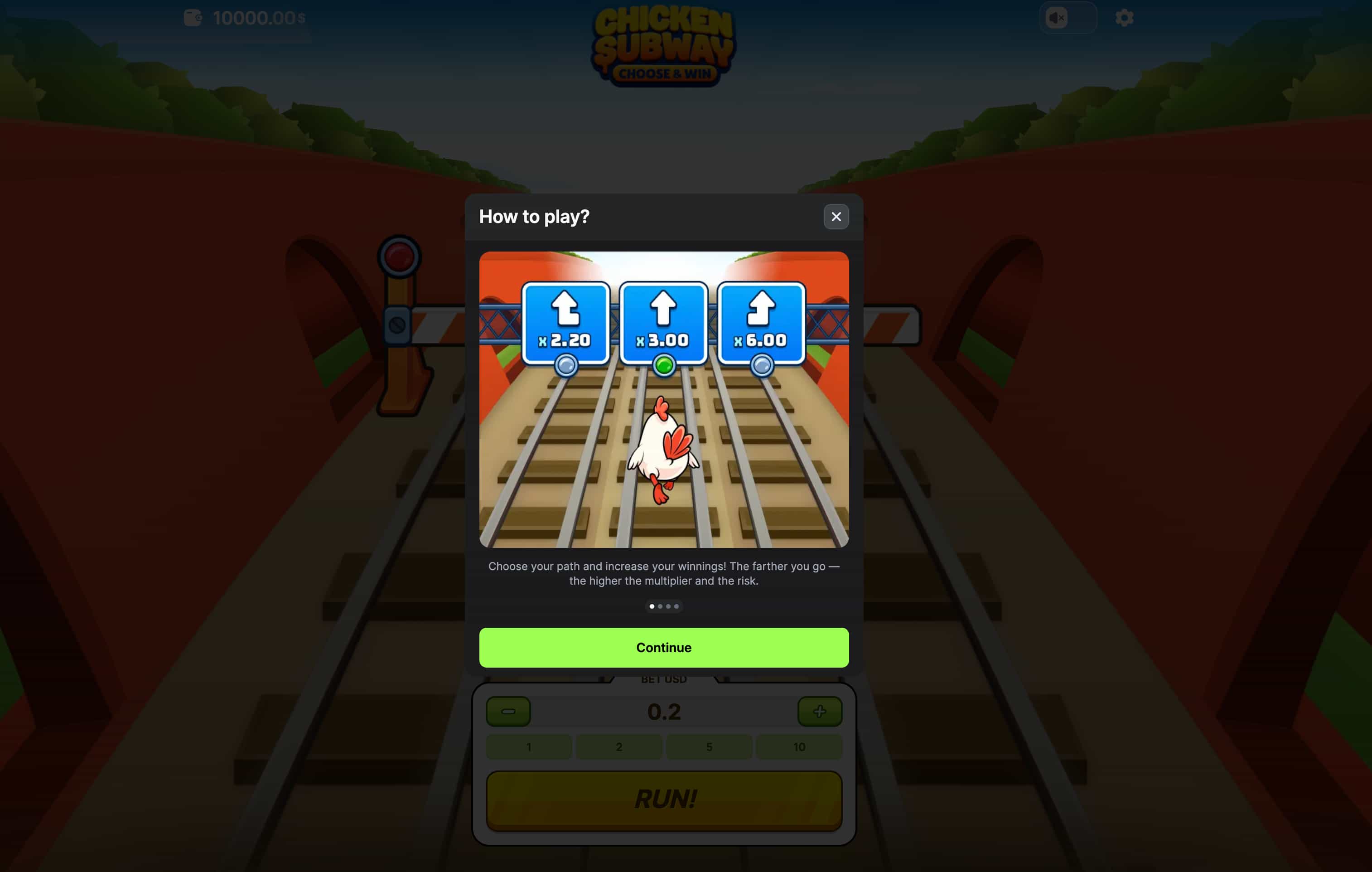 Chicken Subway mobile